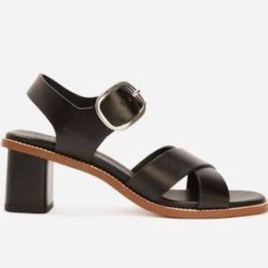 Everlane Black Leather Heels - Size 7.5